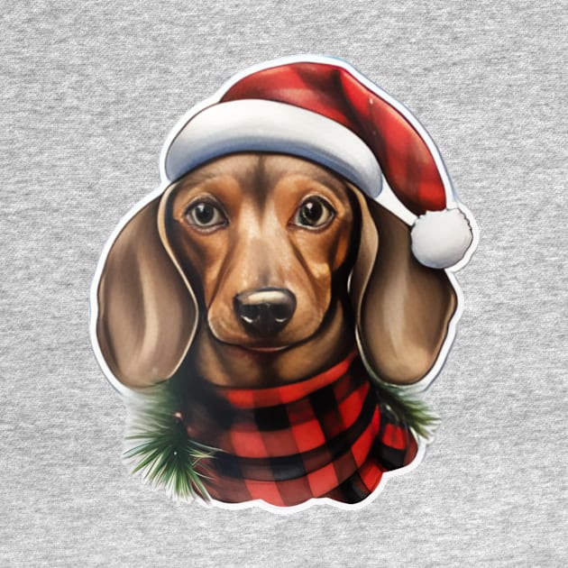 Dachshund Christmas by Mistywisp